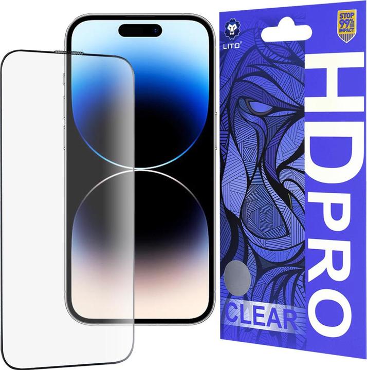 Produktbild Lito - HD Pro Clear - iPhone 14 Pro - Black (Apple iPhone 14 Pro)