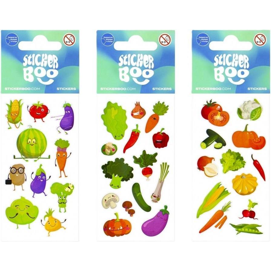 Sticker Boo Aufkleber BOO Aufkleber Gemüse- und Obstmischung (54580489)