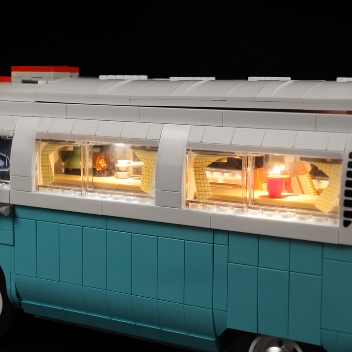 Produktbild BrickBling LED Licht Set für LEGO VW T2 Camper Van (10279) inkl. Fernbedienung