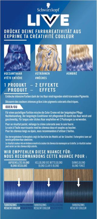 Produktbild Schwarzkopf Live Ultra Brights (95 Electric Blue)