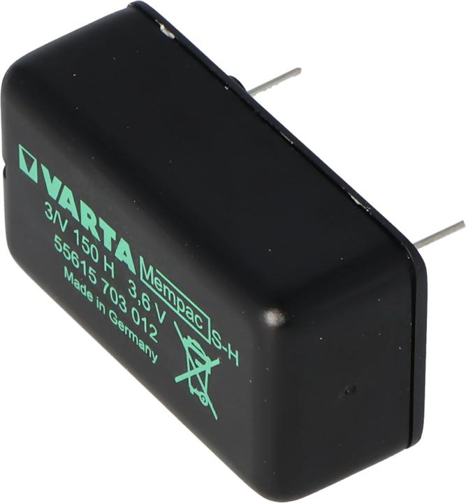 Produktbild Varta Akku Backup MEMPAC S-H, 3N150H, 55615-703-012 (1 Stk., Gerätespezifisch, 150 mAh)