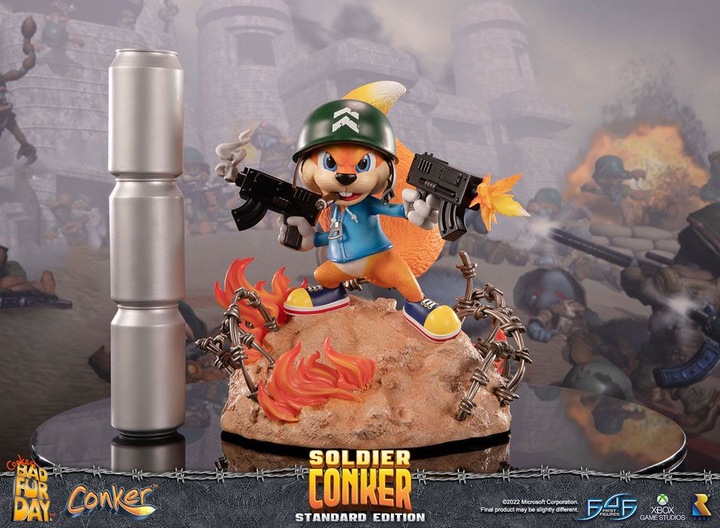 Actual product image First 4 Figures ST Conker's Bad Fur Day : Soldier Conker 33cm