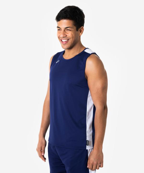 Kipsta Damen/Herren Basketball Trikot ärmellos - Tank 100 marineblau (4XL)