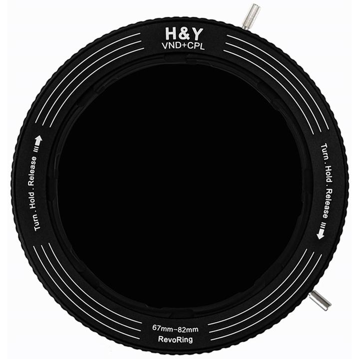 Productafbeelding H&Y REVORING ND3-1000+CPL Filter MkII 67-82mm (82 mm, ND / grijsfilter)