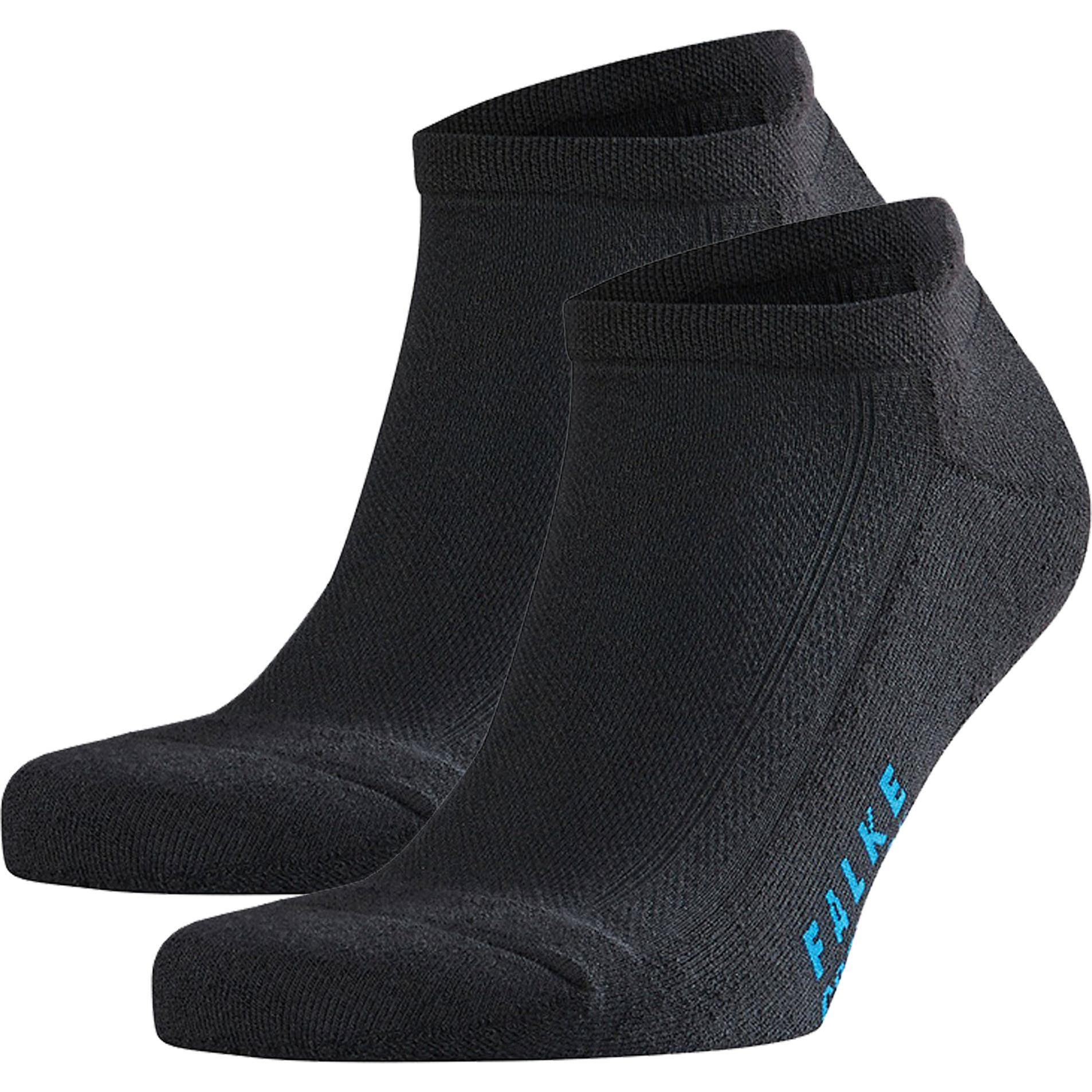 Falke, Herren, Socken, Socken Casual Stretch, Schwarz, (2er Pack, 44 - 45)