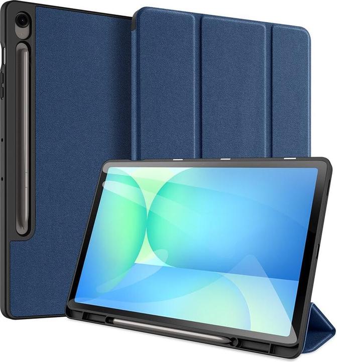 Samsung Galaxy Tab S10 FE Plus - Ducis Domo Series, aufstellbares Flip-Etui, Blau (Samsung Galaxy Tab S10 FE+)
