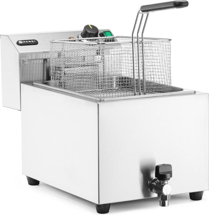 Actual product image Hendi Deep Fryer with Drain Tap 10 l 400V 6600W