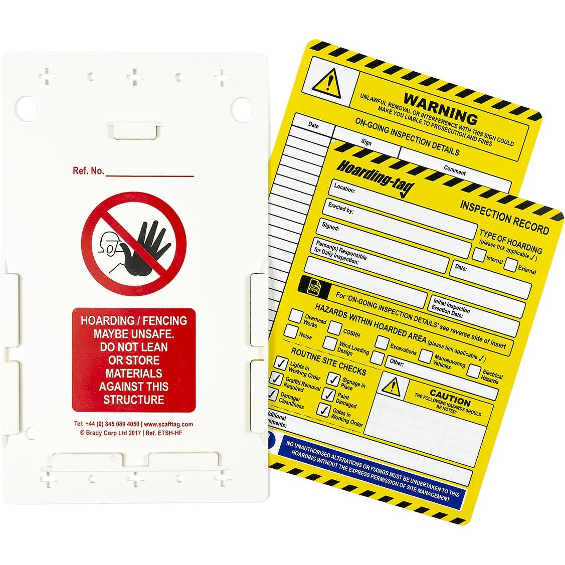 Brady ENT-GB-ETI-HOARD, Hoarding-tag-Kit, 10 Hoarding-tag Halter, 10 Hoarding-tag Einsteckschilder (ENT-GB-ETI-HOARD)