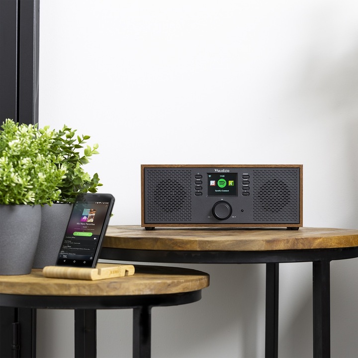 Produktbild Audizio Internet Radio Rimini Holzoptik (Internetradio, Bluetooth)