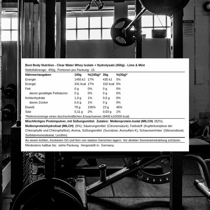 Actual product image Best Body Nutrition Clear Water Whey (450.45 g, 1 x)