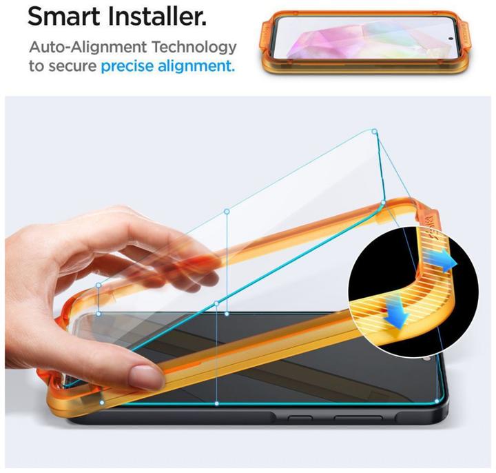 Produktbild Spigen ALM Glas.Tr Sam A35 5G 2szt. szkło hartowane AGL07772 (2 Stk., Samsung Galaxy A35)