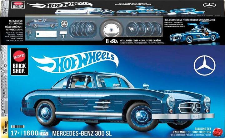 Actual product image Mattel Brick Shop Premium Series Mercedes-Benz 300 SL