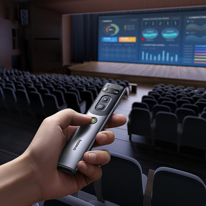 Produktbild Baseus Orange Dot Laserpointer mit KI und automatischer Übersetzung - Grau (mit Batterie)