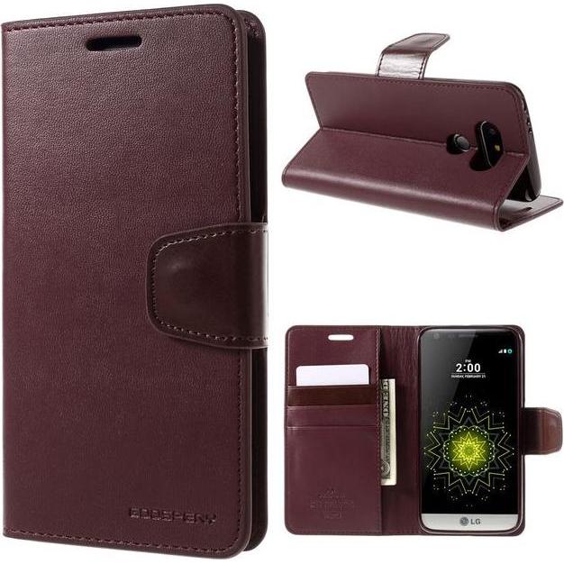 Goospery Sonata Diary Series (LG G5), Smartphone Hülle, Rot