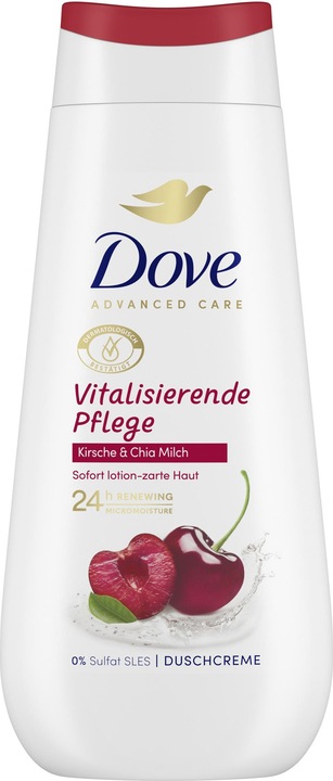 Produktbild Dove Pflegedusche Advanced Care Kirsche und Chia Milch (225 ml)