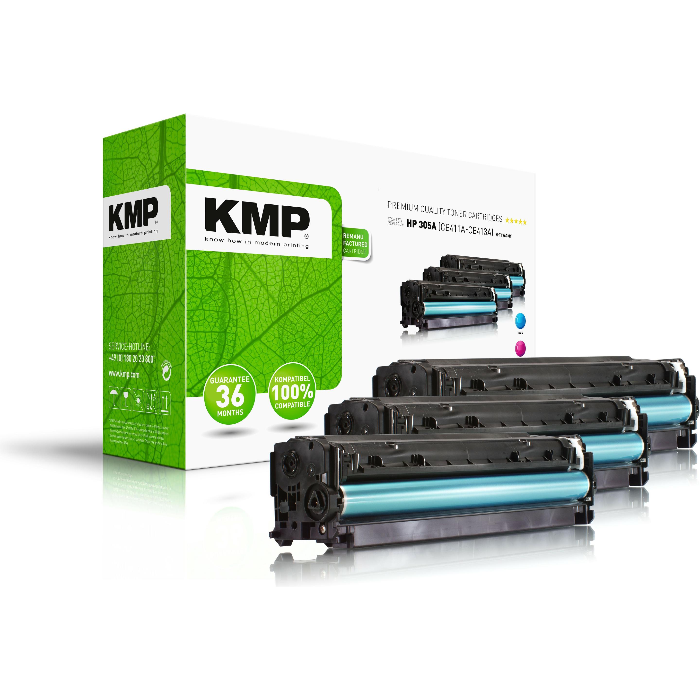 KMP, Toner, 1233,0030 - Cyan,Magenta - 3 Stück(e) (M, C, Y)