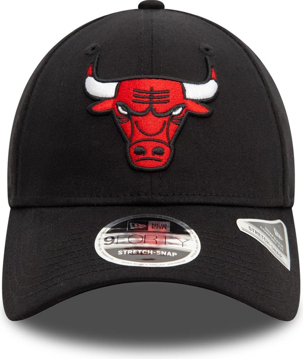 Produktbild New Era 9Forty Stretch-Snap Cap - Chicago Bulls schwarz (One Size)