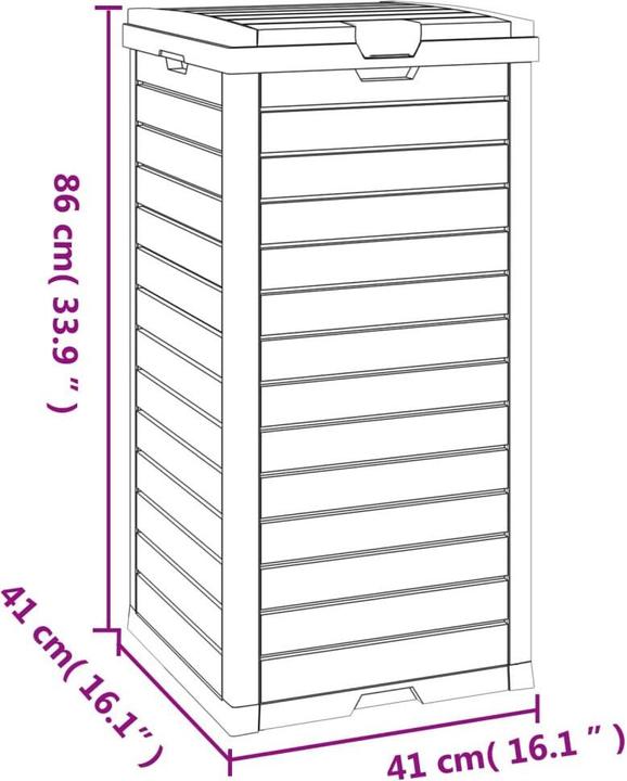 Image du produit vidaXL Mülltonne (118 l)