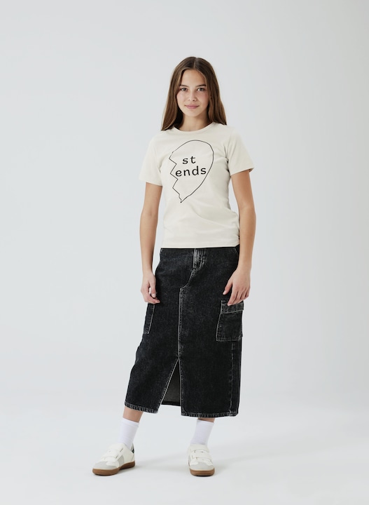 Produktbild Name it Nkfmaria Dnm Long Cargo Skirt 2718-Be Bf (128)