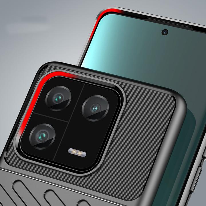 Actual product image Hurtel Thunder Case case for Xiaomi 13 Pro silicone armor case black (Xiaomi 13 Pro)