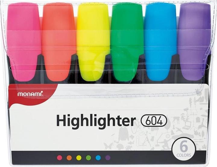 Astra Textmarker 604, Set mit 6 MONAMI-Farben (6x)