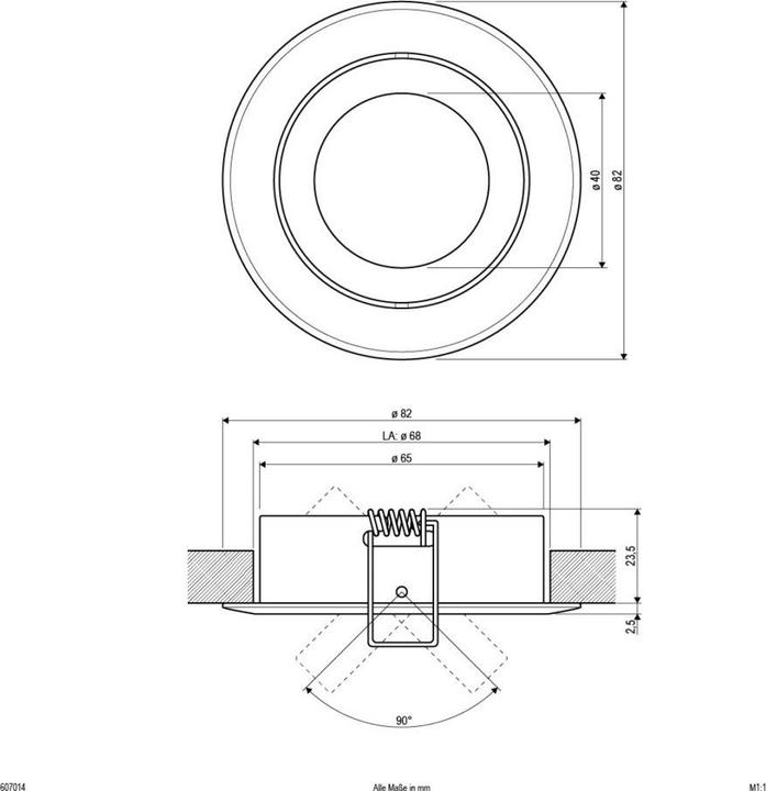 Produktbild EVN NV-Einbauleuchte