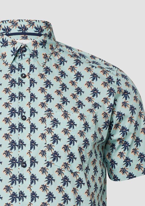 Image du produit S.Oliver Hemd Regular Fit: Gemustertes Kurzarmhemd aus Baumwollstretch (XXL)