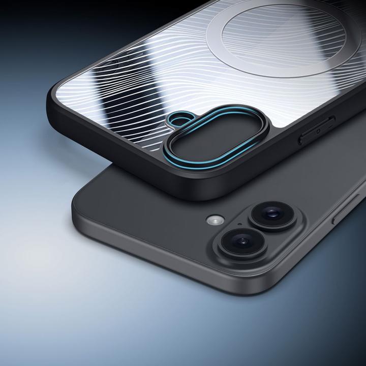Actual product image Dux Ducis Aimo Mag case with MagSafe for iPhone 16 Plus - black (Apple iPhone 16 Plus)