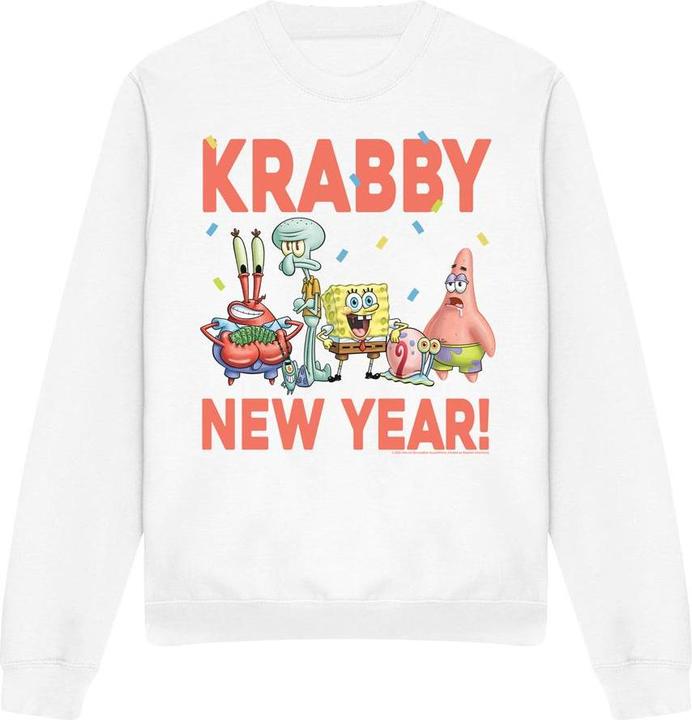 Immagine prodotto Spongebob Squarepants Krabby New Year Felpa Adulto Unisex (XL)