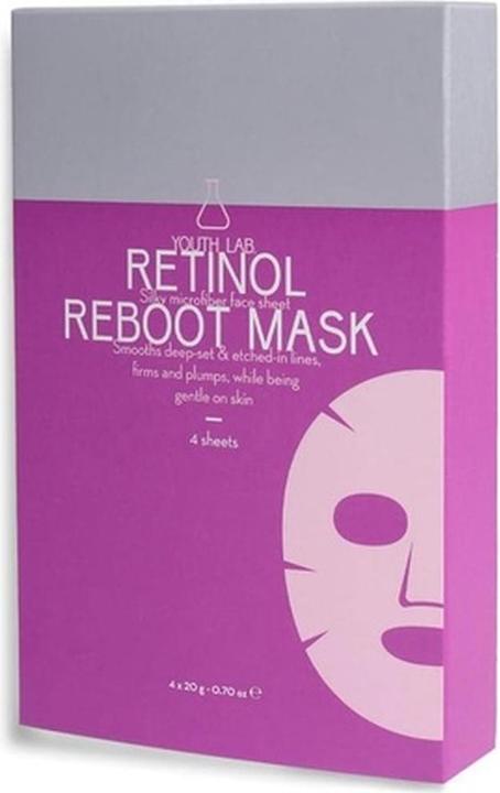 Actual product image Youth lab. Youth Lab Retinol Reboot Mask Pack of 4