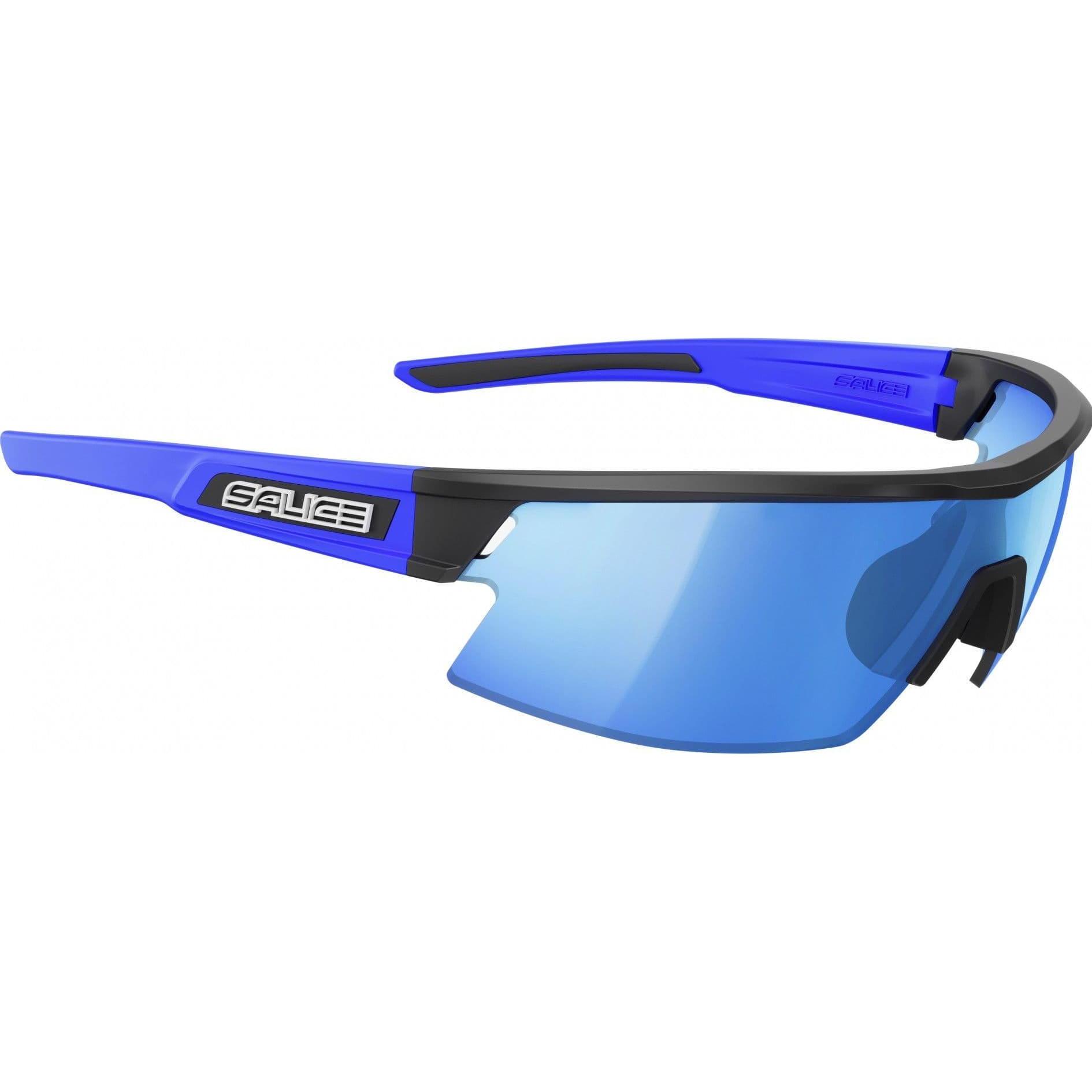 Salice Occhiali, Herren, Sportbrille, Sportbrille 025RWX Black/Blue / RW Blue (Schwarz, Blau), Schwarz