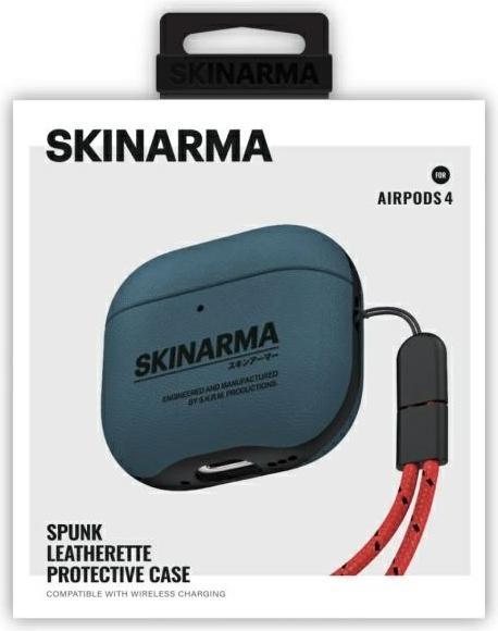 Produktbild Skinarma case Spunk AirPods 4 blue (Kopfhörer Hülle)