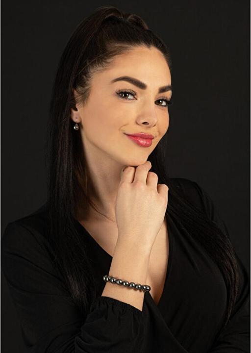 Immagine prodotto Evolution Group Bracciale di perle elegante 56010.3 grigio
