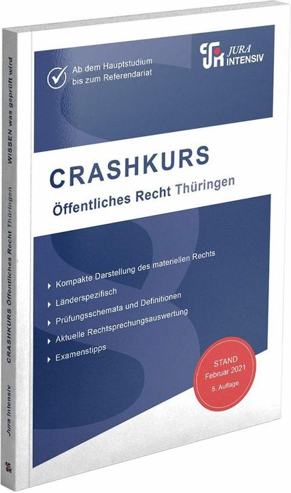 CRASHKURS ffentliches Recht - Thringen (Deutsch, Kues Dirk, 2025)