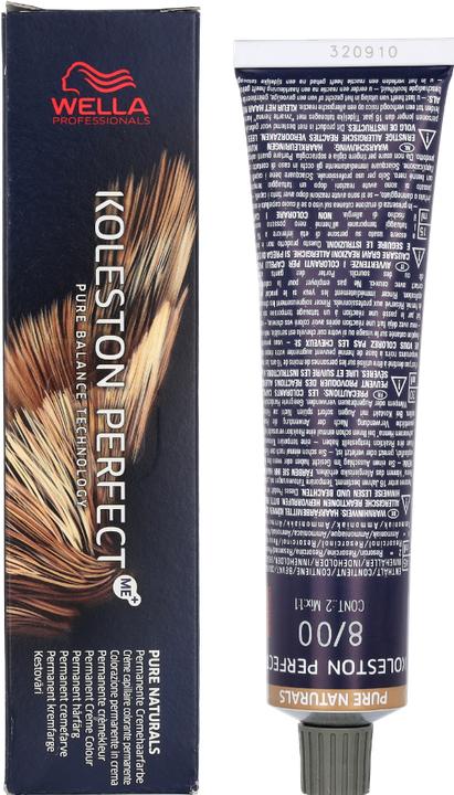Image du produit Wella Koleston - Pure Naturals 8/00 : blond clair naturel (8/00 blond clair blond clair naturel)