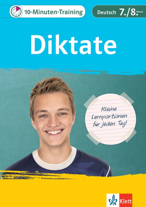 Produktbild 10-Minuten-Training Deutsch Rechtschreibung Diktate 7./8. Klasse (Deutsch, Klett Lerntraining, 2019)