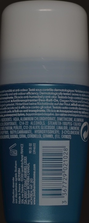 Immagine prodotto Biotherm controllo diurno (Roll-on, 75 ml)