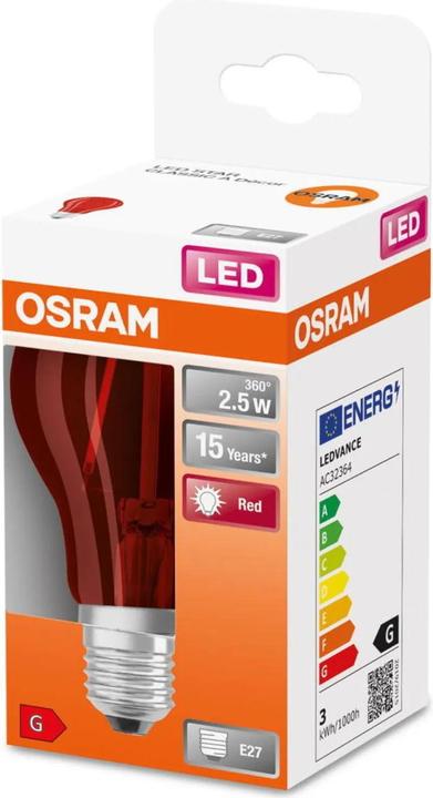 Immagine prodotto Osram LED monocromatico (E27, 2.50 W, 45 lm, 1 x, G)