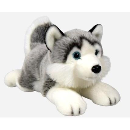 Dubi Husky liegend 34cm