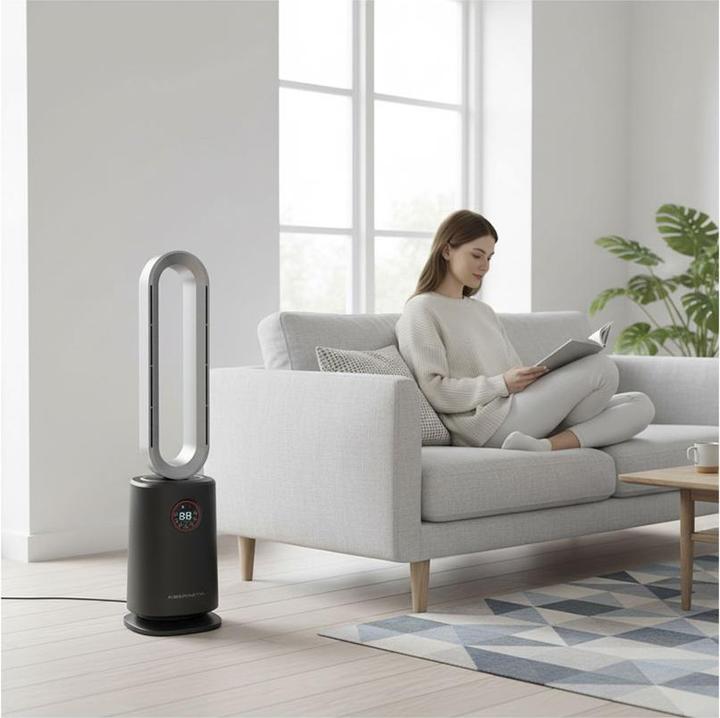 Immagine prodotto Kibernetik FSP Bladeless Stand Ventilator mit Heizfunktion 45/1950W (1950 W)