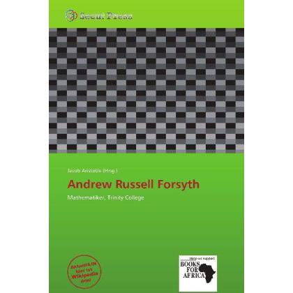 Andrew Russell Forsyth, Fachbücher von Jacob Aristotle