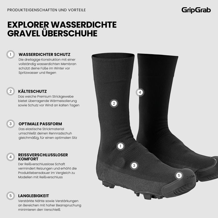 Produktbild GripGrab Explorer Waterproof Gravel Überschuhe (45, 46, 47)