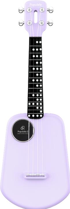 Actual product image Popu Music Ukulele Populele 2 Silber (Acoustic)