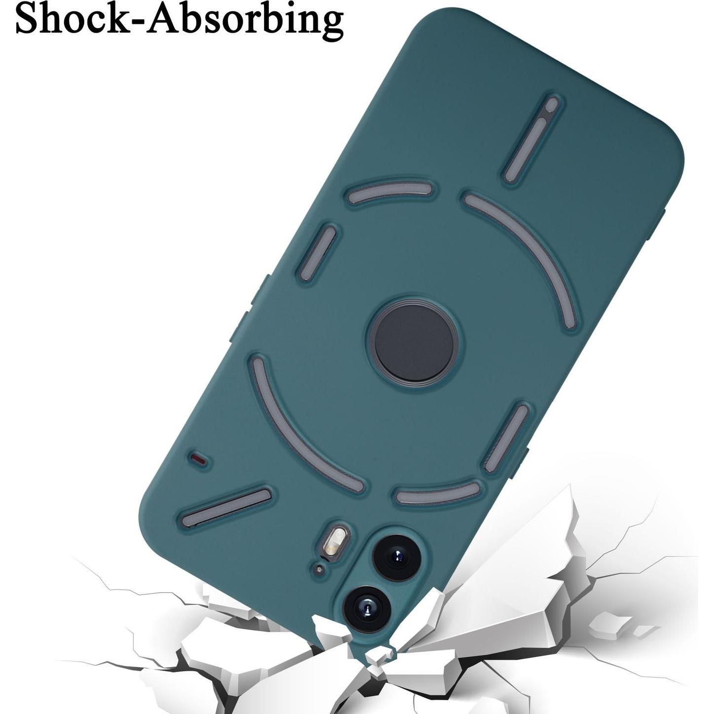 Thumbnail - Cadorabo Hülle für Nothing Phone 2 TPU im Liquid Schutz Design (Nothing Phone (2)), Smartphone Hülle, Grün