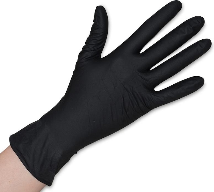 Immagine prodotto Comair Guanti monouso in nitrile nero taglia L (L)