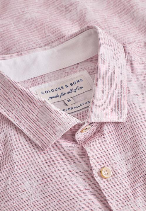 Produktbild Colours & Sons Kurzarmhemd Shirt-Jacquard Flowers (L)