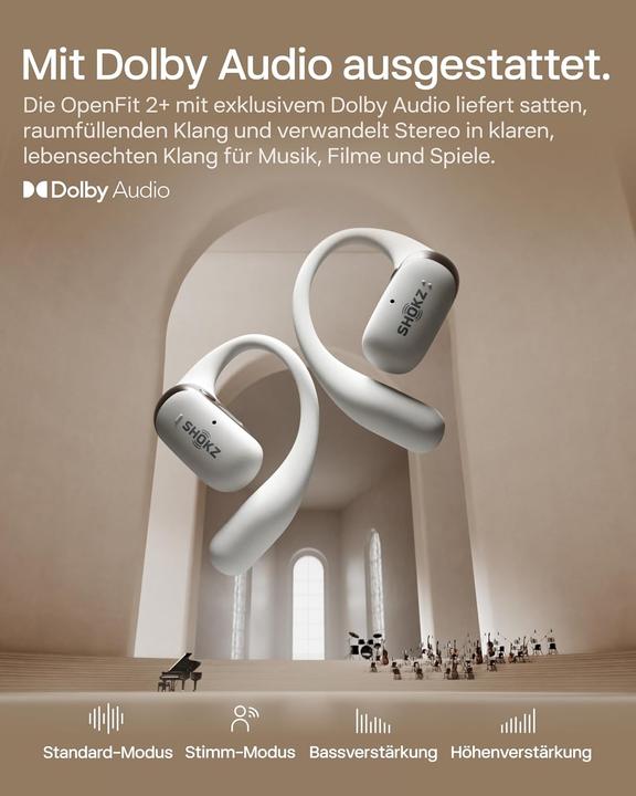 Immagine prodotto Shokz OpenFit 2+ (ANC, 48 h, Senza fili)