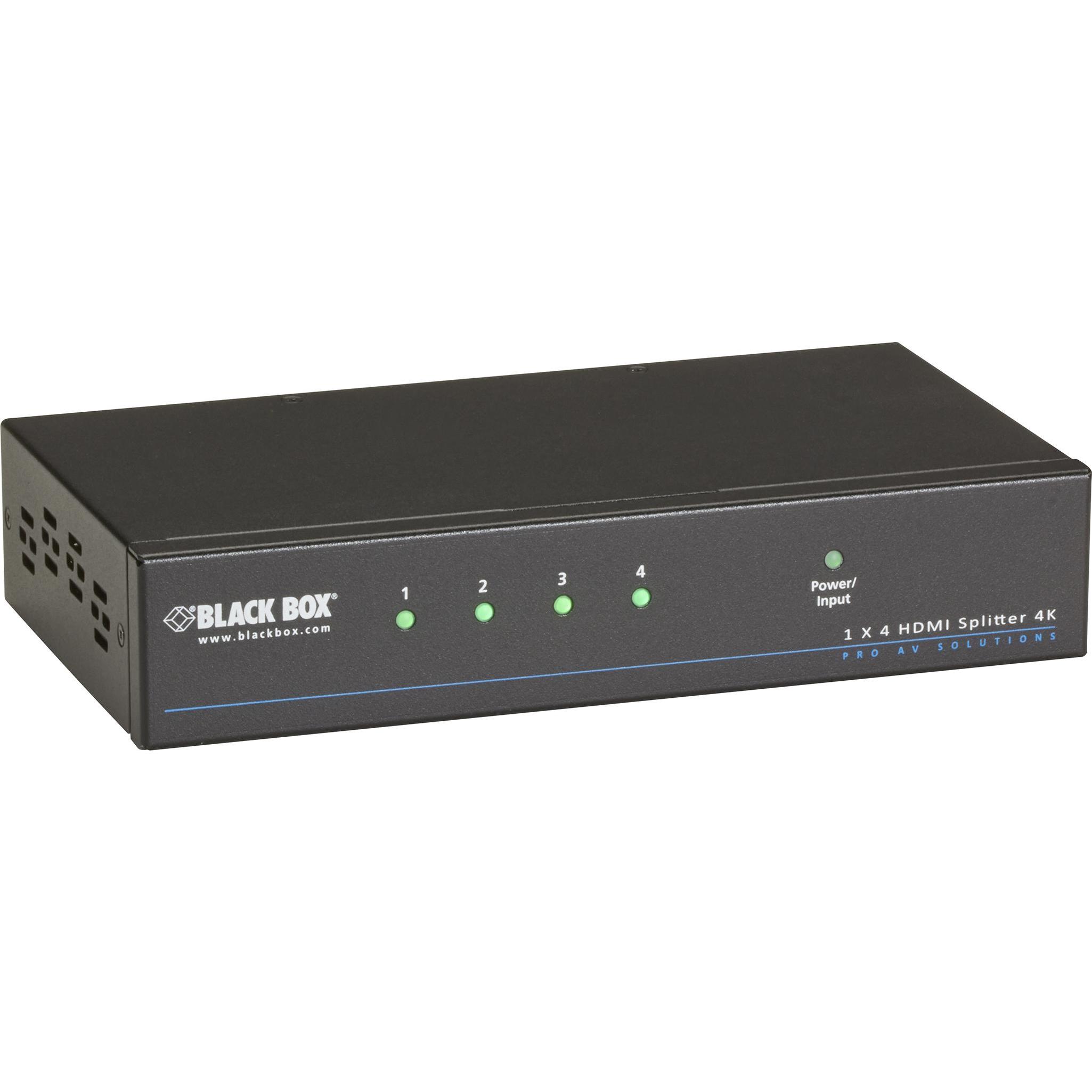 Black Box 4K 1X4 HDMI SPLITTER, Switch Box