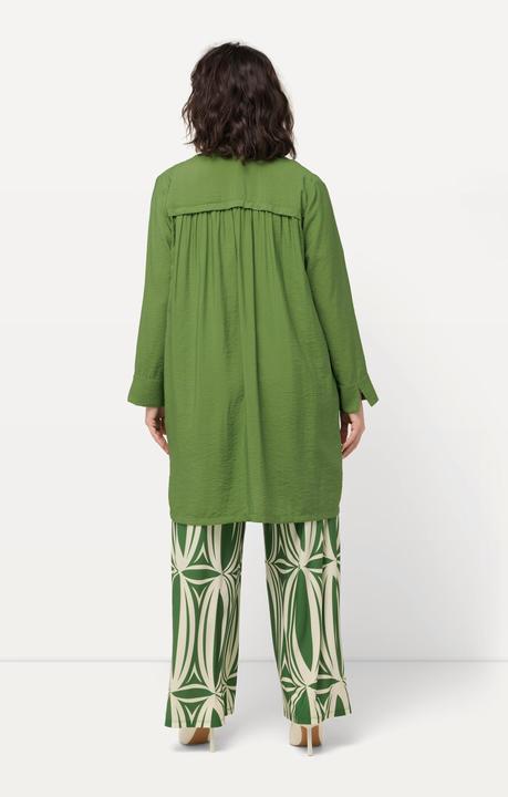 Image du produit Ulla Popken Veste à tissu texturé irrégulier, encolure en V et manches 7/8 (46, 48)