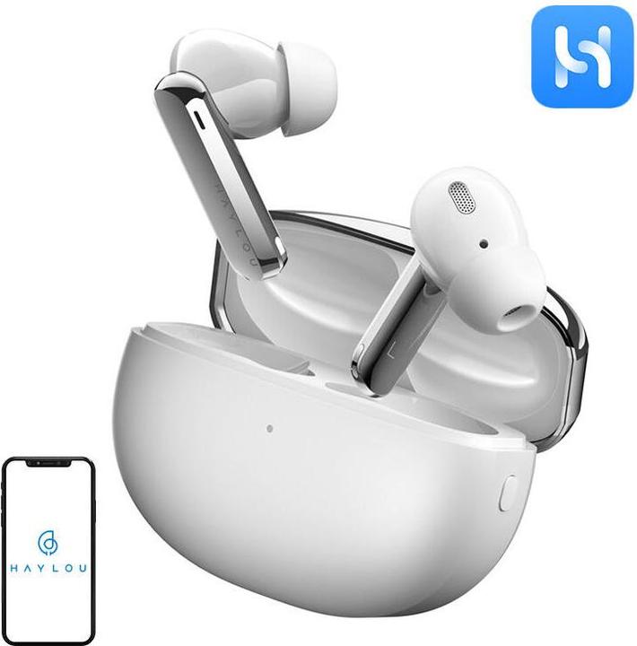 Actual product image Haylou Słuchawki TWS W1 ANC (białe) (ANC, 6.50 h, Wireless)